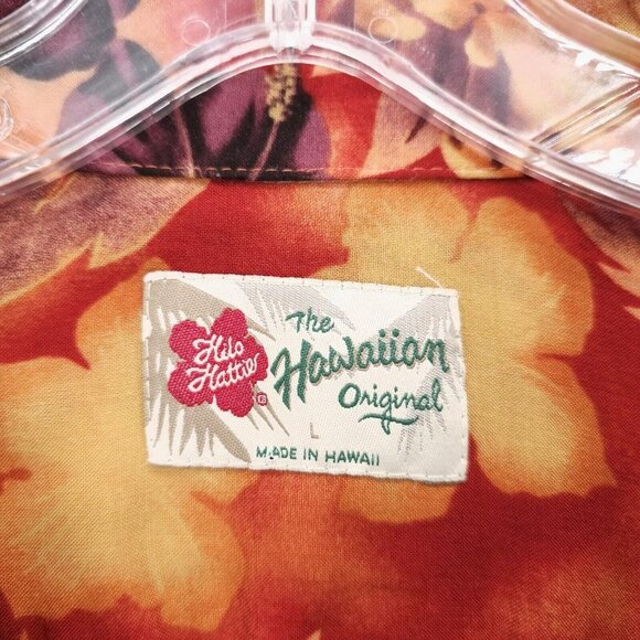 Hilo Hattie Hawaiian Short Sleeve Shirt Vibrant Colorful Floral Size LARGE - Picture 5 of 6